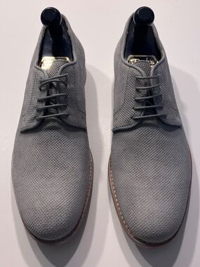 NWOT Kenneth Cole New York men’s soft grey lace-up shoes unworn 44 (11)